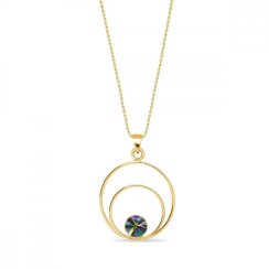 Náhrdelník dúhový so Swarovski Elements Glory NODG1122SS29RD Rainbow Dark