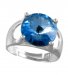 Prsten se Swarovski Elements Rivoli Light Sapphire 12 mm