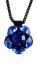 Náhrdelník sa Swarovski Elements kvetinka Modrý