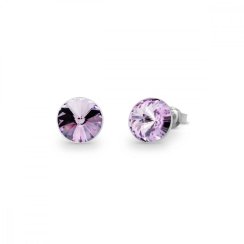 Náušnice fialové Rivoli so Swarovski Elements Sweet Candy Studs K1122SS39V violet 8 mm