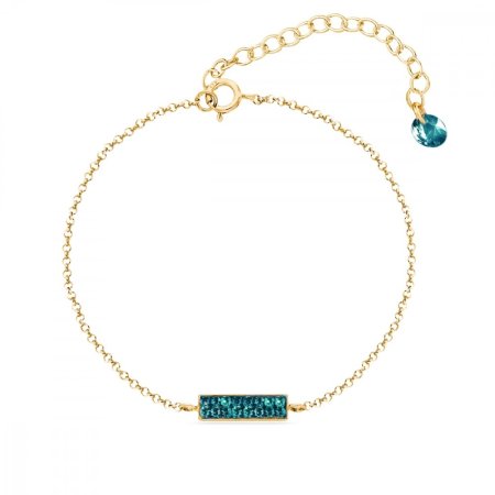 Náramok zelený sa Swarovski Elements Radiance BGFMP1EM Emerald