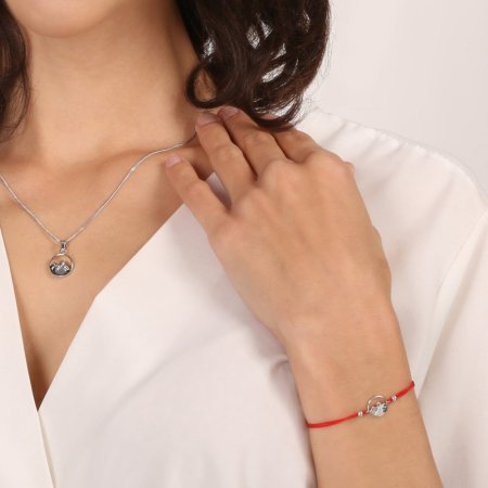 Kabbalah náramek hory 13090.1 červený