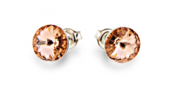 Náušnice Rivoli se Swarovski Elements Sweet Candy Studs K1122SS39VR Vintage Rose 8 mm