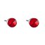 Náušnice červené so Swarovski Elements bodka Light Siam 5 mm