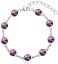 Náramok Rivoli so Swarovski Elements Amethyst 8 mm