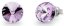 Náušnice fialové Rivoli so Swarovski Elements Sweet Candy Studs K1122SS39V violet 8 mm