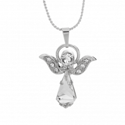 Náhrdelník s príveskom Anjel so Swarovski Elements Krystal