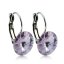 Náušnice světle fialové  Rivoli se Swarovski Elements Light Amethyst 14 mm
