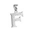 Prívesok so Swarovski Elements písmeno F 34102.1 Kryštál