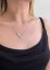 Strieborný náhrdelník s kryštálmi Swarovski biely 32067.1 Krystal