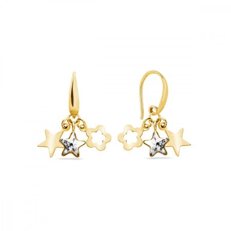 Náušnice číre so Swarovski Elements Joy KWGMIX2816C Krystal