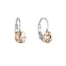 Náušnice Rivoli so Swarovski Elements visiaci Light Peach 8 mm