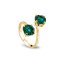 Prsteň zelený so Swarovski Elements Ronda PPG10882EM Emerald