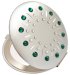 Kozmetické vreckové zrkadlo sa Swarovski Elements sun tyrkys EL-01.53 Blue zircon