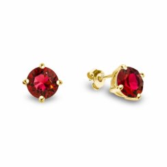 Náušnice červené so Swarovski Elements Ronda KPG1088SS39SC Scarlet