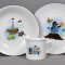 Porcelánová dětská jídelní souprava 3dílná "Krtek s kalhotami"