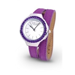 Dámske hodinky so Swarovski Elements LUMMER Fialové ZT35PVPV