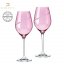 Sklenice na bílé víno růžové se Swarovski Elements Silhouette 360 ml Pink