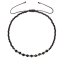 Textilné Miyuki náramok čierny onyx 13037.3 black