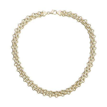 Masivní náhrdelník z pozlacených článků 72095