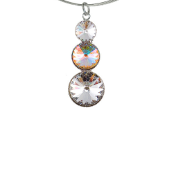 Náhrdelník Rivoli so Swarovski Elements s tromi kameňmi AB