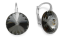 Náušnice stříbrno šedé Rivoli se Swarovski Elements Sweet Candy  K112212SN Silver Night 12 mm