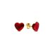 Náušnice červené se Swarovski Elements Heart KG2808LSI Light Siam