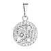 Stříbrný přívěsek s krystaly Swarovski bílý kulatý 34225.1 Krystal