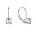 Strieborné náušnice detské okrúhle so zirkónmi 11477.1 Krystal