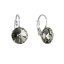 Náušnice Rivoli so Swarovski Elements Black Diamond 12 mm