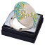 Kozmetické vreckové zrkadlo sa Swarovski Elements Corals žlutomodrá EL-08.5