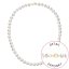 Perlový náhrdelník z říčních perel se zapínáním ze 14 karátového zlata 922003.1/9260 bílý