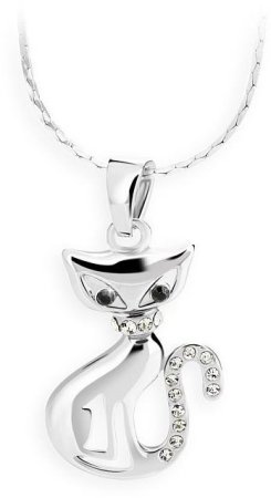 Náhrdelník se Swarovski Elements kočka Krystal