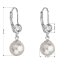 Perlové náušnice se Swarovski Elements 31196.1 Bílá