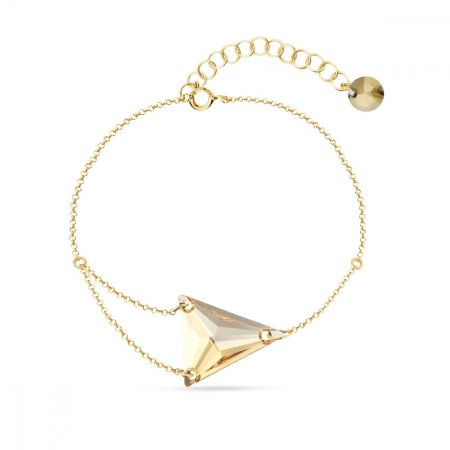 Náramek zlatý se Swarovski Elements Trident BGROLO327118GS Golden Shadow
