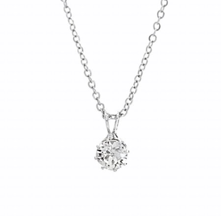 Náhrdelník čirý kulatý s krystaly Swarovski Elements Krystal