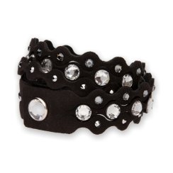 Náramek se Swarovski Elements krystaly černý Dotty Elegant BLDOT2CZ1 Krystal