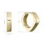 Pozlacené stříbrné náušnice čtvercové kruhy 61103