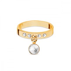 Prsten čirý se Swarovski Elements Glee PKOG1122SS29C Krystal
