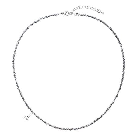 Náhrdelník s kameňmi terahertz 42012.3 oceľ