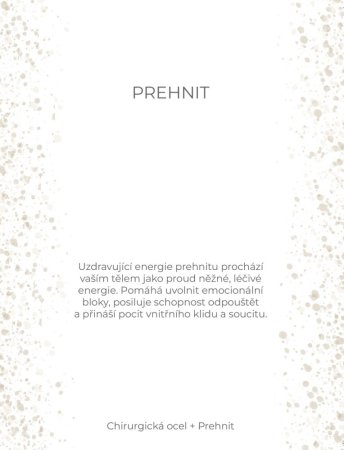 Náhrdelník s prehnitem 42036.3 ocel