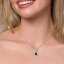 Stříbrný náhrdelník s krystaly Swarovski Elements Briselle NCP4320EMC Emerald