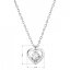 Stříbrný náhrdelník srdíčko se zirkonem 12063.1