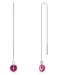 Prevliekacia retiazkové náušnice so Swarovski Elements Puntin KWK1122SS29R Rose