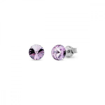 Náušnice fialové Rivoli se Swarovski Elements Sweet Candy Studs K1122SS29V violet 6 mm