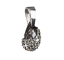 Krištáľový prívesok Swarovski Elements 39096.5 Silver night