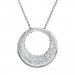 Stříbrný náhrdelník s křišťály Preciosa bílý 32026.1 Krystal