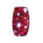 Strieborný prívesok s kryštálmi Swarovski červený obdĺžnik 34194.3 Cherry