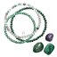 Náramky s minerálnymi kameňmi malachit, fluorit, green achát 43043.3 zelený