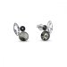 Náušnice šedej sa Swarovski Elements Artesia K2201MIX1CBD Black Diamond